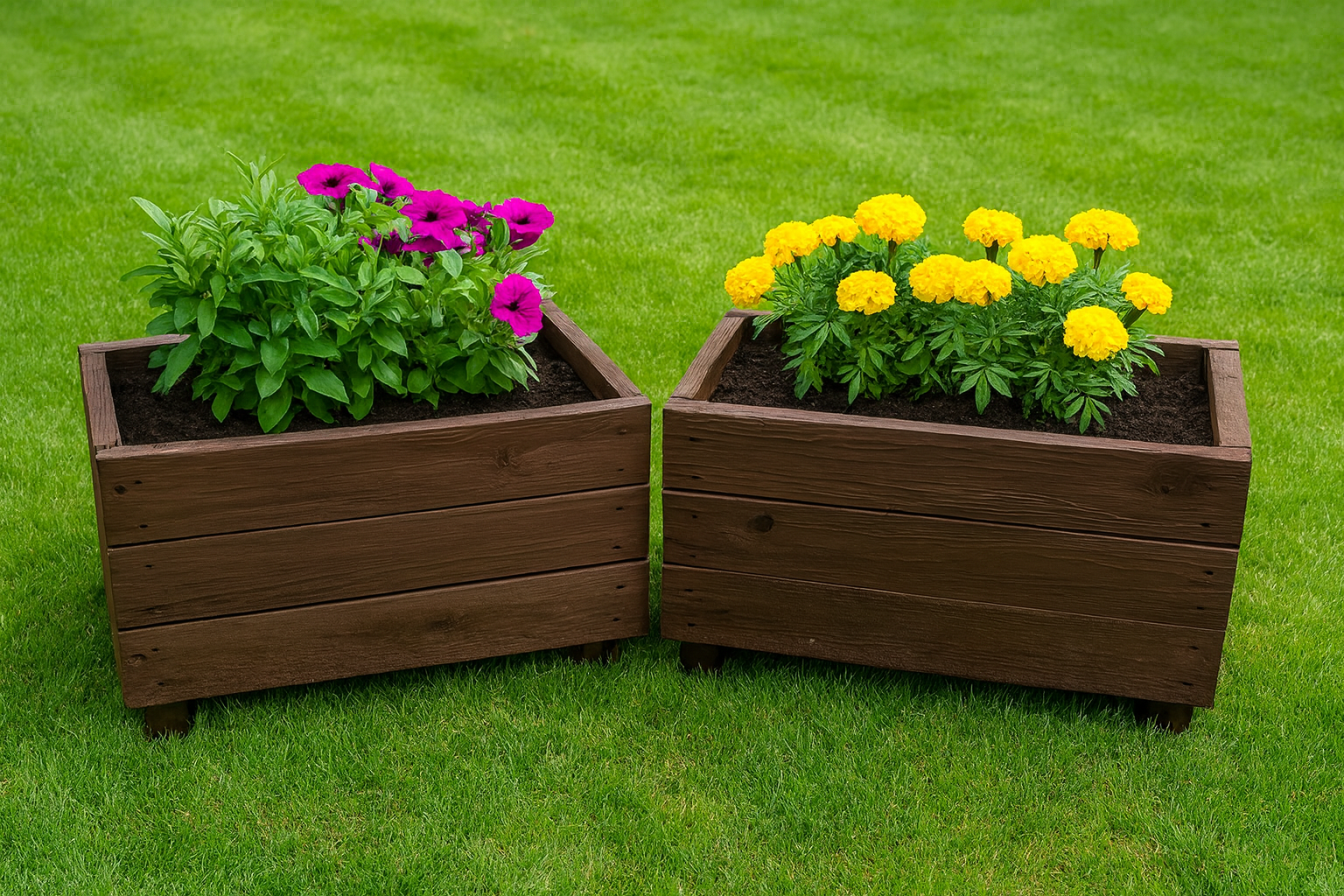 Medium Wooden Planters